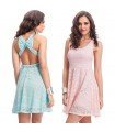 Dress Lace Skirt Flying Cross-Back Tie