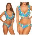 Bikini Patterned With Ruffles