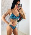 Bikini Brilho Estampado Leopardo