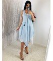 Dress Summer 2-In-1 Back Lace