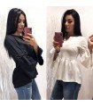 Blusa Manga Longa com Laço