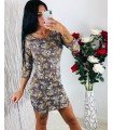 Vestido Renda Com Estampa De Flores