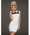 Short Dress Without Sleeve With Tull