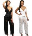 Jumpsuit Elegant Peplum With Lace