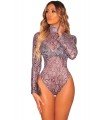 Body Tulle Snake Print