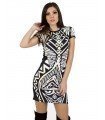 Print Dress Short Sleeve