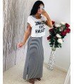 Long dress Stripe 2-in-1