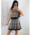 Dress Plaid Skirt Flight