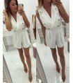 Jumpsuit Short Style Trench Coat